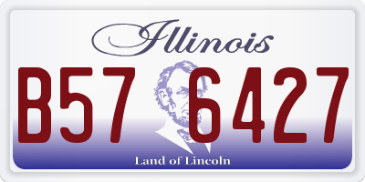 IL license plate B576427
