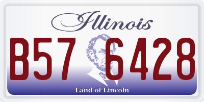 IL license plate B576428