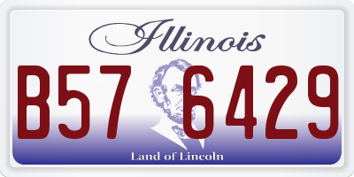 IL license plate B576429