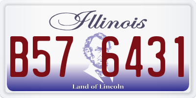 IL license plate B576431