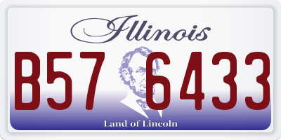 IL license plate B576433
