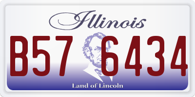 IL license plate B576434