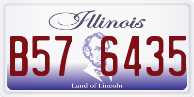 IL license plate B576435