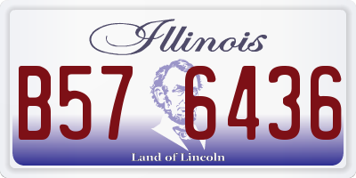IL license plate B576436