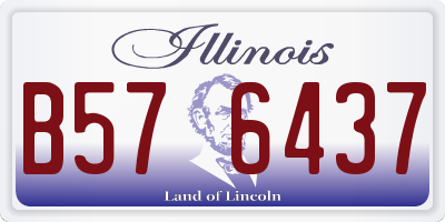 IL license plate B576437