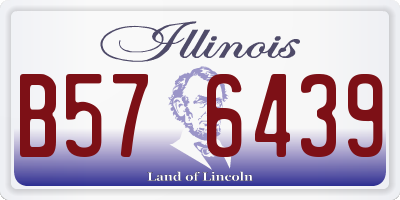 IL license plate B576439