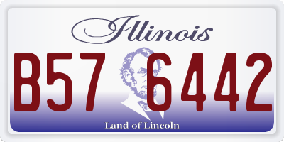 IL license plate B576442