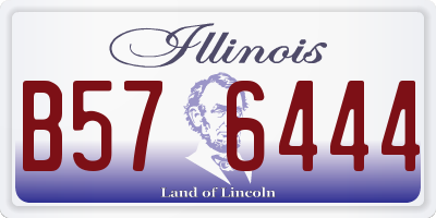 IL license plate B576444