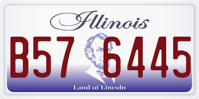 IL license plate B576445