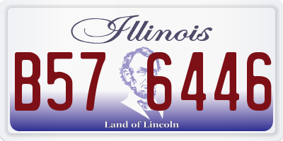 IL license plate B576446