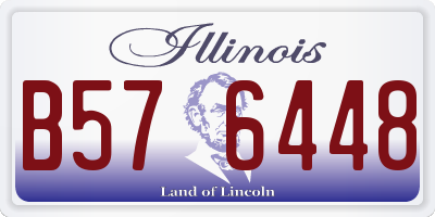 IL license plate B576448