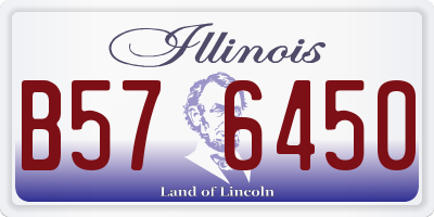 IL license plate B576450