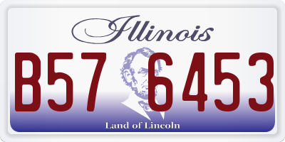 IL license plate B576453