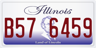 IL license plate B576459