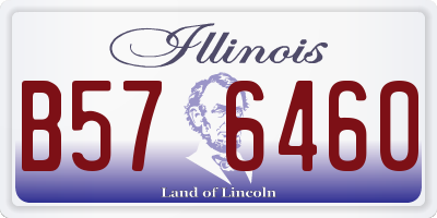 IL license plate B576460