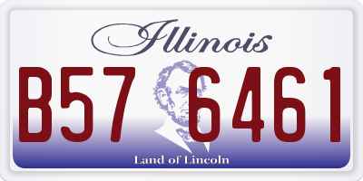 IL license plate B576461