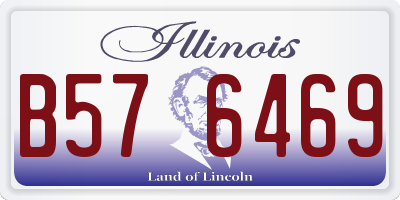 IL license plate B576469