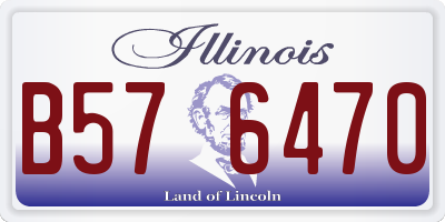 IL license plate B576470