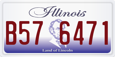 IL license plate B576471