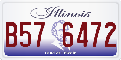 IL license plate B576472