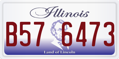 IL license plate B576473