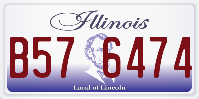 IL license plate B576474
