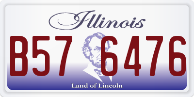 IL license plate B576476