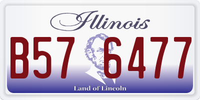 IL license plate B576477