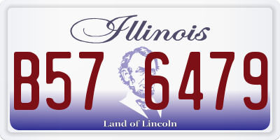 IL license plate B576479