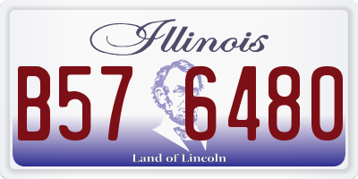IL license plate B576480