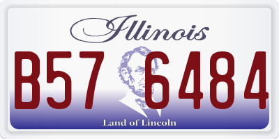 IL license plate B576484
