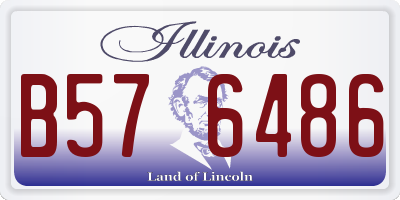 IL license plate B576486
