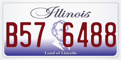 IL license plate B576488