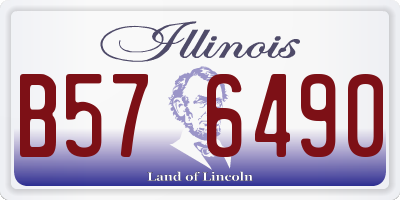 IL license plate B576490