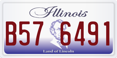 IL license plate B576491