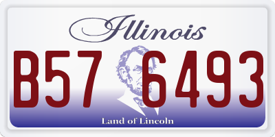 IL license plate B576493