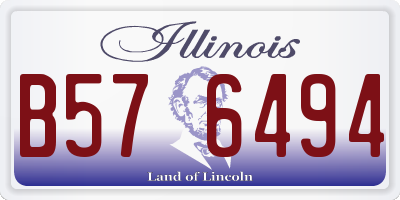 IL license plate B576494