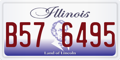 IL license plate B576495