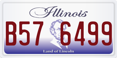 IL license plate B576499