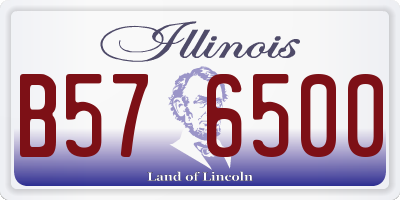 IL license plate B576500