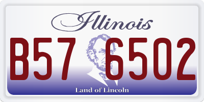 IL license plate B576502