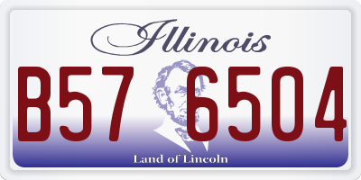 IL license plate B576504