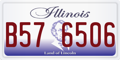 IL license plate B576506