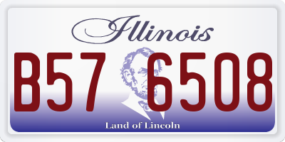 IL license plate B576508