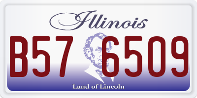 IL license plate B576509