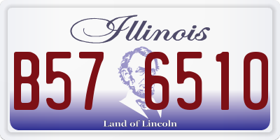 IL license plate B576510