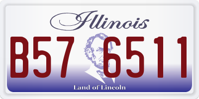 IL license plate B576511