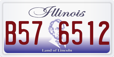 IL license plate B576512