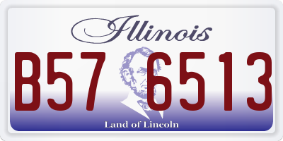 IL license plate B576513