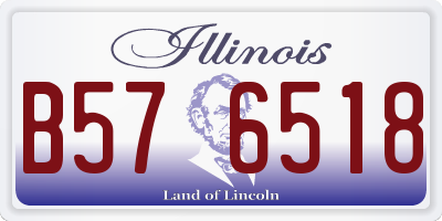 IL license plate B576518